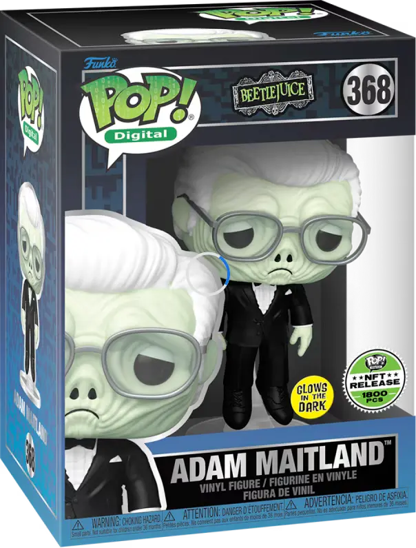 Funko Pop! NFT BeetleJuice #368 - Adam Maitland (Glow in the Dark) LE 1800