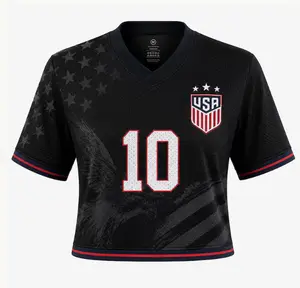 Gameday USA Mesh Crop Top Jersey, 2026 Soccer Fan Top