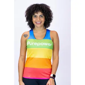 Purepower PRIDE Women's Tank Top Racerback - RAINBOW