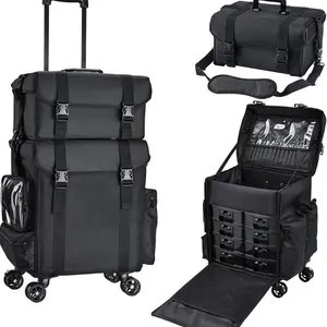 Makeup Case - Portable Cosmetic Organizer with Multiple Compartments for Travel and Storage