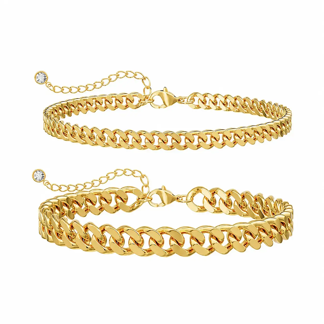 Ankle Bracelets For Women Waterproof Chunky Cuban Link Chain Trendy Large Layer Anklet Set Jewelry Gift for fashion For Summer Jewellery dealsforyoudays Jewlery anklet For Valentine's Day gifts summerwins, Viral