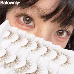 7 Pairs Natural Look False Eyelashes, Curled Crossed Design, Long 3-15mm, Perfect for Daily Commute Dating Gatherings