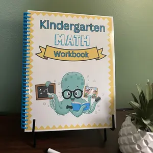 Kindergarten Math Workbook - Counting, Patterns, Shapes, Addition, Subtraction, Telling Time, Money Math & More!
