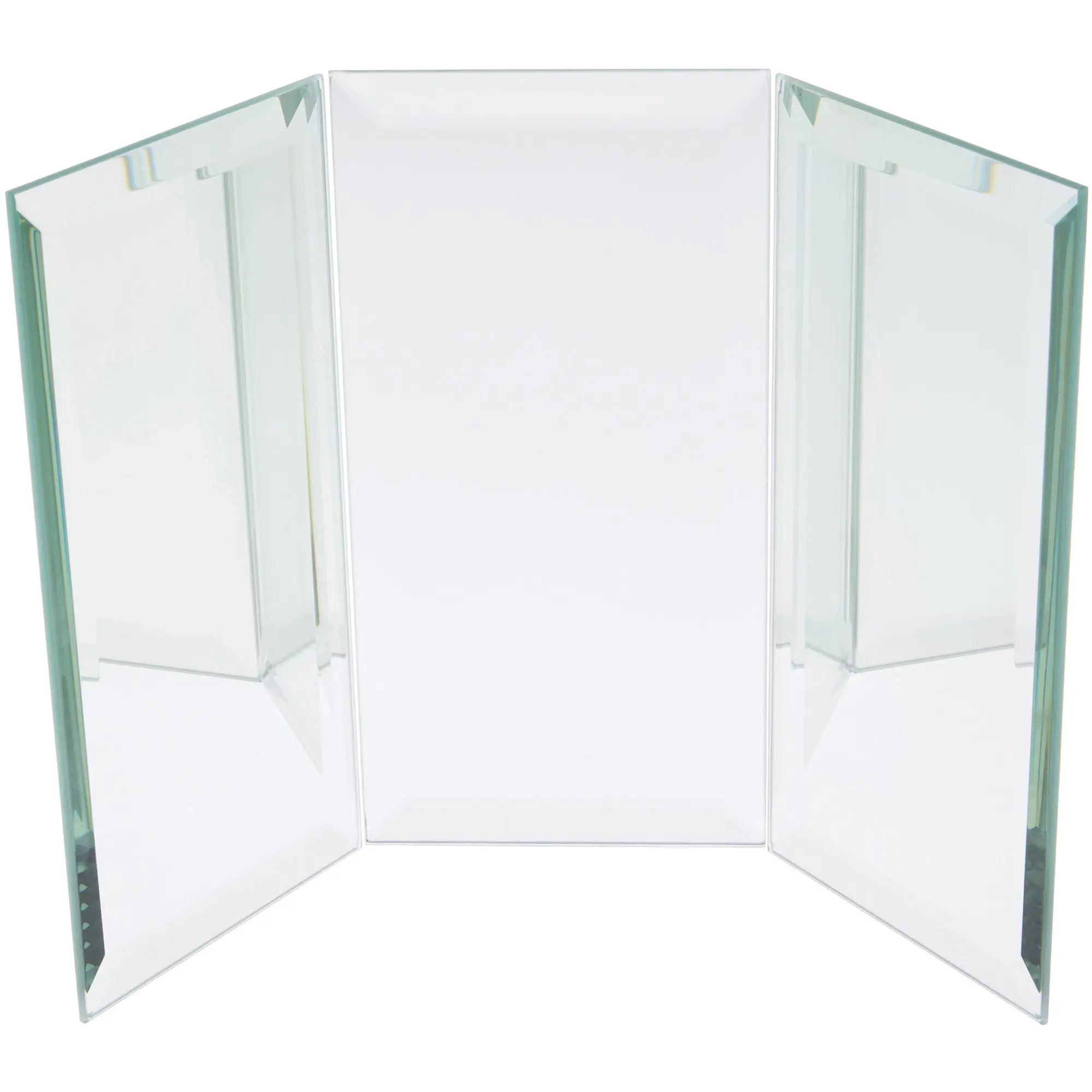 Plymor 8" Rectangular Backdrop, 5mm Thick Beveled Glass Mirror