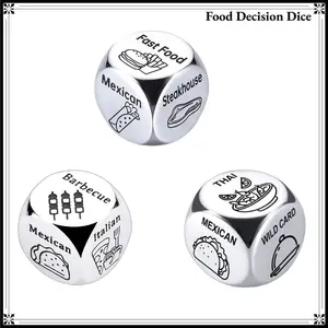 Anniversary Date Night Gifts for Couples Food Dice for Him Her Couple Gifts for Boyfriend Girlfriend Stocking Stuffers Valentine‘sDay Birthday Gifts for Husband Wife Men Women White Elephant Gift  (Give away exquisite small gifts)