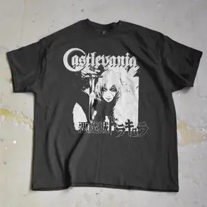 Castlevania Aria of Sorrow Tee - Gothic Vampire Shirt, Retro Game Art, Japanese Aesthetic T-Shirt, Relaxed Fit, Easygoing Feel
