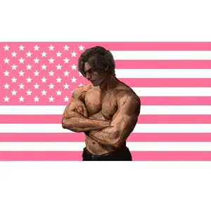 Leon Kennedy Art Requiem Inspired Tapestry, Resident Evil Gamer Wall Tapestry, Leon S Kennedy Fan Room Decor