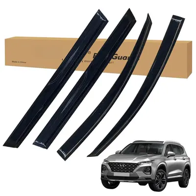 thumbnail image 2 of Smoked Side Window Deflectors For KIA Forte 2019-2022 (4-Piece Set) – Vent Visors To Block Rain & Wind – Easy 3M Tape Install, OEM Style 2 of 11