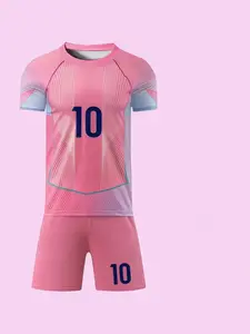 Men's Barcelona Series Football Jersey and Shorts Set, Soccer Jersey Outfit, Lightweight Breathable, Perfect for Sports Training Casual Wear Team Activities, Everyday Activewear