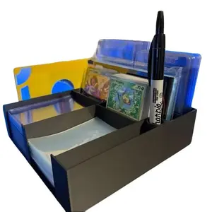 The Rip Block - The Pulling Guard - Ultimate Organizer for Pack Ripping Sessions with Top Loader Penny Sleeve Team Bag Magnetic Case Semi Rigid Holder and Dedicated Card Slots