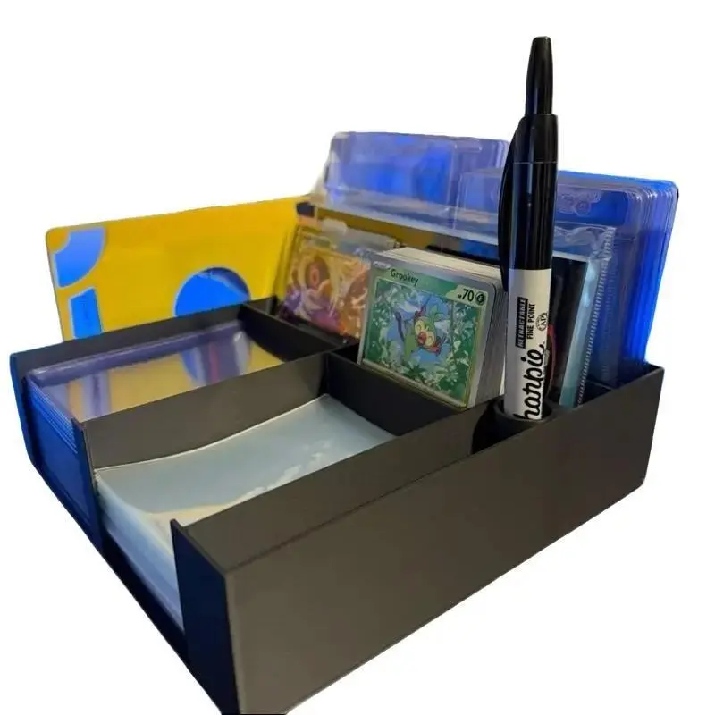 The Rip Block - The Pulling Guard - Ultimate Organizer for Pack Ripping Sessions with Top Loader Penny Sleeve Team Bag Magnetic Case Semi Rigid Holder and Dedicated Card Slots