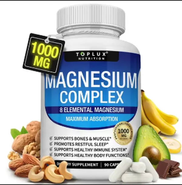 Toplux Magnesium Complex 8 Essential Magnesium Supplement