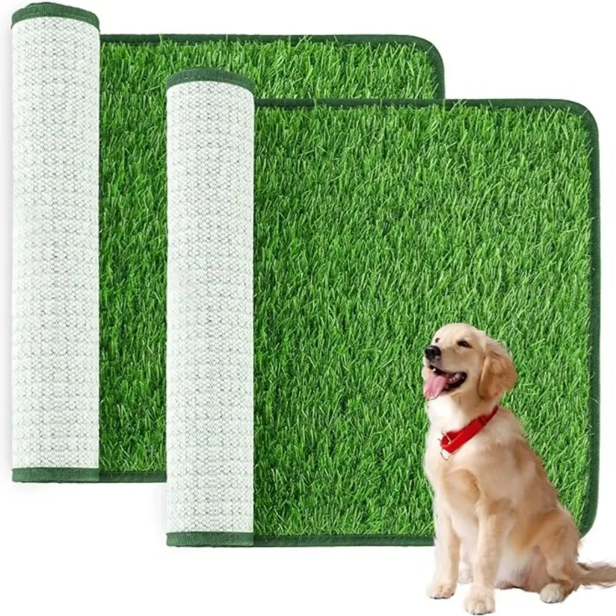 Artificial Grass Dog Potty Pad - Training Pee Pads for Dogs, Easy-to-Clean, Odor-Resistant Indoor/Outdoor Pet Care Solution