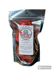 Freeze Dried Mexican Candy Rebanaditas-Paletas/Lollipops de Sandia/Watermelon covered with chilli powder