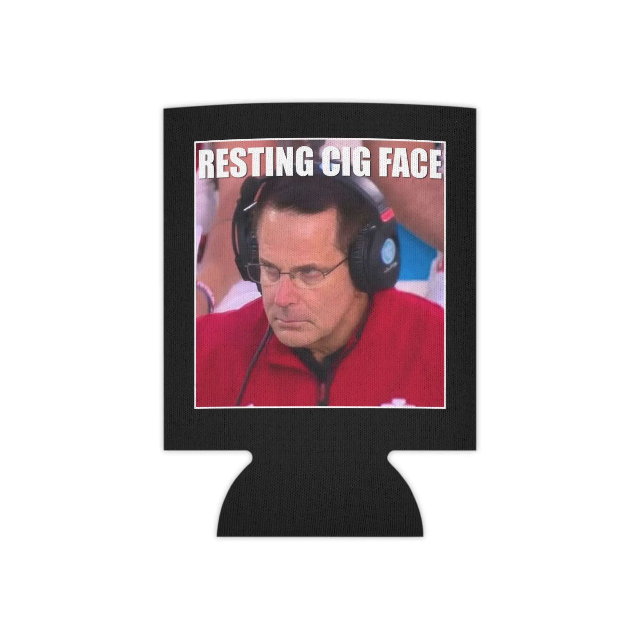 Resting Cig Face Can Cooler fans