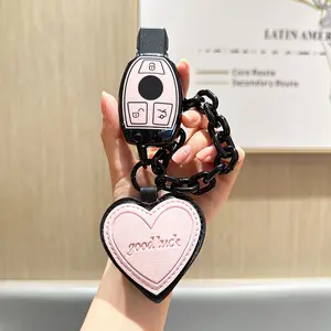 for Mercedes Benz key cover. Beautiful TPU Key Case Compatible with CLS CLK AMG ML C CL E S SL SLK G GLC GLE GLS M R Smart Remote Key