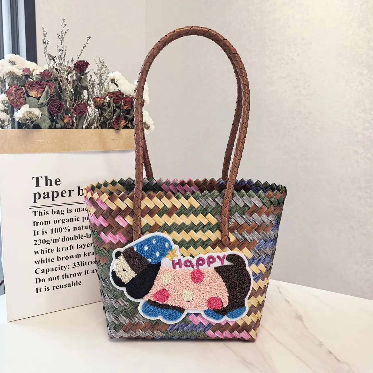 HAPPY Dog   Long Handle Six Colors