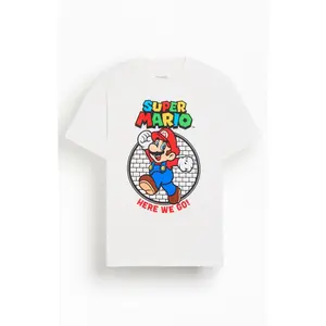 PacSun Men's Super Mario Here We Go T-Shirt - Multicolor