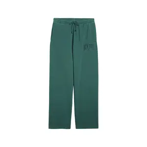 PUMA Womens Nyc Wardrobe Essentials Wide Leg Sweatpants Casual - Green