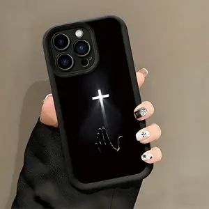 Faithful Hope Christian Cross Phone Case， Spiritual Religious Style for iPhone 17 16 15 14 13 12 11 Plus Pro Max， Meaningful Gift A16