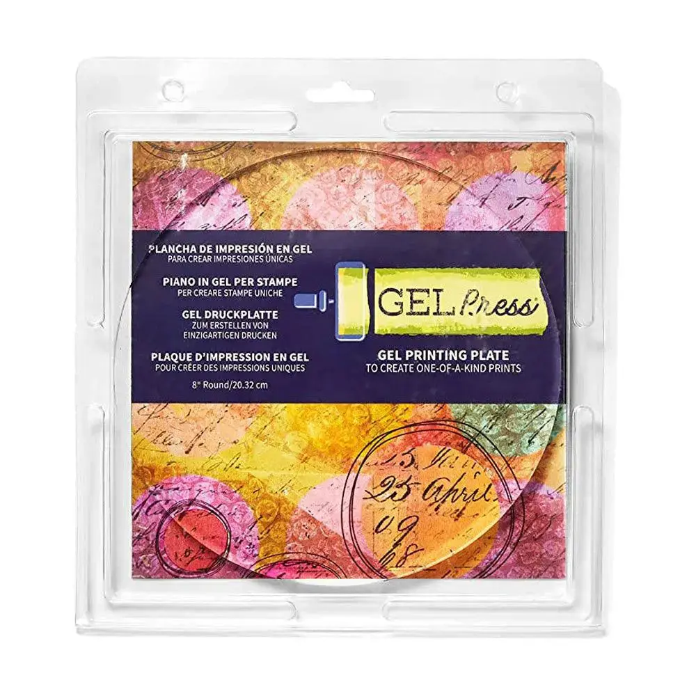 8" Round Gel Printing Plate
