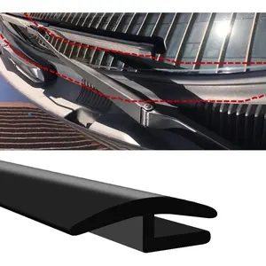 1.7M/ 5.6Ft Windshield Cowl Rubber Seal Strip, H-Shape Black Molding Trim Strips for    SUVs