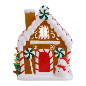 Mr. Christmas 7" Nostalgic Ceramic Lit Gingerbread House