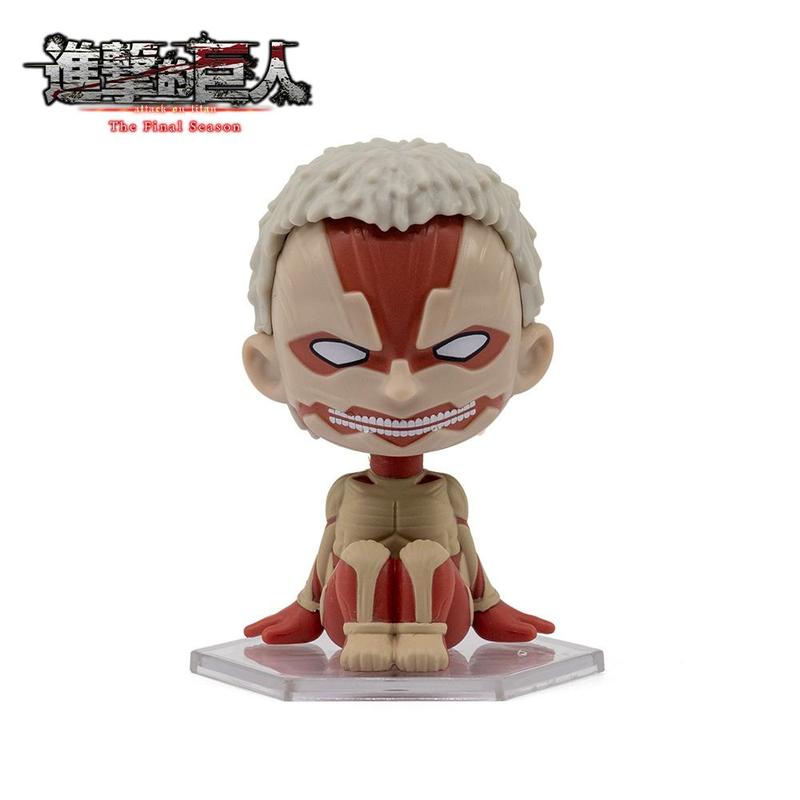 Attack on Titan Blind Bag Keyring/Blind Box Figure 1pc Random One Officially Licensed 3D Cartoon Mystery Anime Keychain Bag Clip Table Decoration Armin Eren Mikasa Levi Hange Christmas Halloween Friends Birthday Anniversary Gifts Limited Edition Accessory