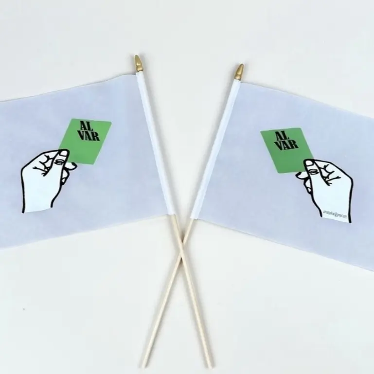 Penalty Al Var Flags Green Card Design Ideal for Sports Fans Your ...