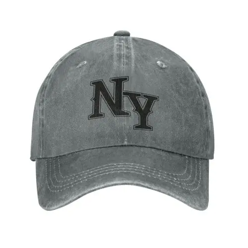 gray baseball cap[black Lettering]