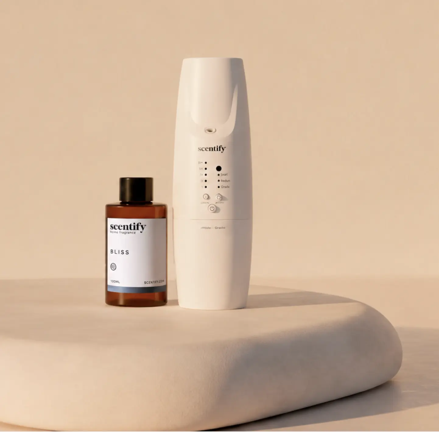Scentify Plug-In Smart Diffuser V2 Starter Kit with 100ml Fragrance Oil, Bluetooth App Control, Covers 800 Sq Ft, Luxury Hotel Scent Home Air Freshener