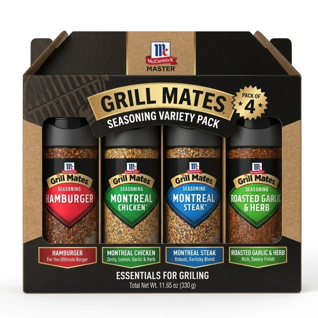 4 Pk Mccormick Grill Mates Seasonings Variety Pack - Essential Seasonings For Grilling