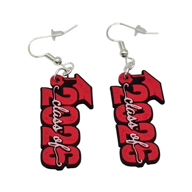 Class of 2026 Earrings Customizable Graduation Gift for Seniors Personalized School Year Keepsake Tassel Charm Accessory