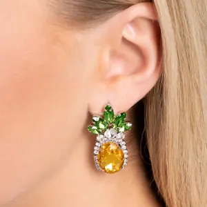 Pineapple Earrings $5