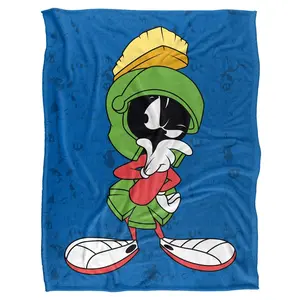 Crazy Tunes Marvin Blanket Printed Blanket Soft Flannel Blanket for Sofa Bed Warm and Light Suitable for Boys Girls Adults 50 inches x 40 inches