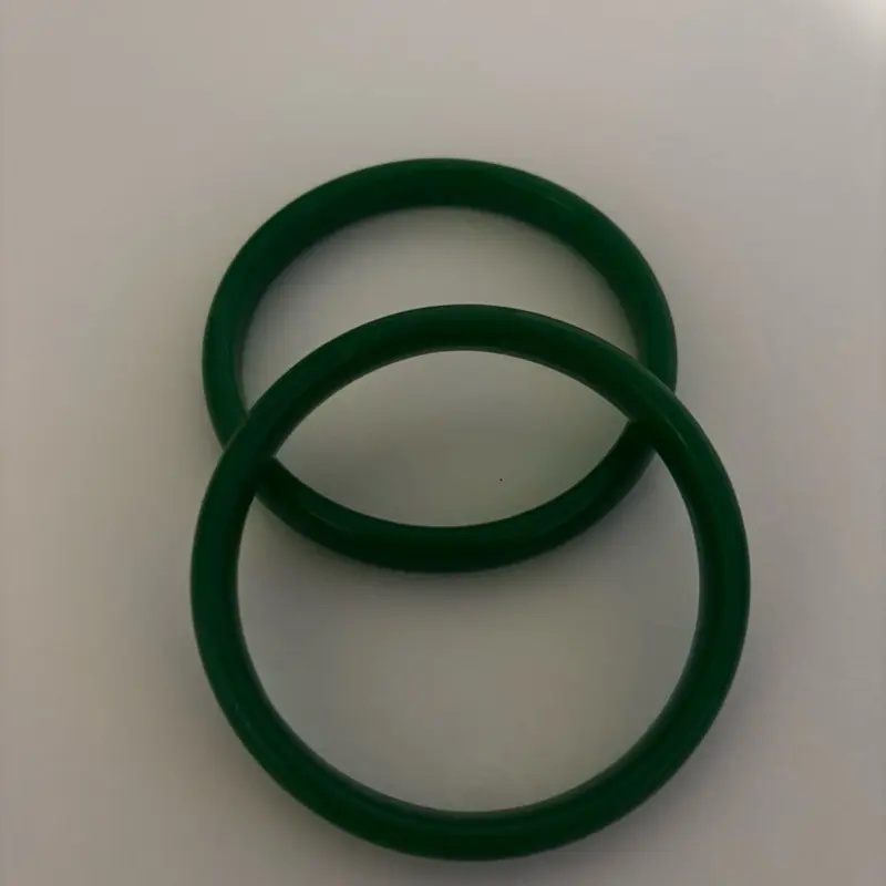 Jade style glass bangles 57mm