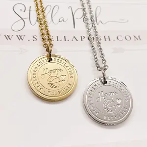 Basketball Charm Necklace - Hypoallergenic and Tarnish-Resistant