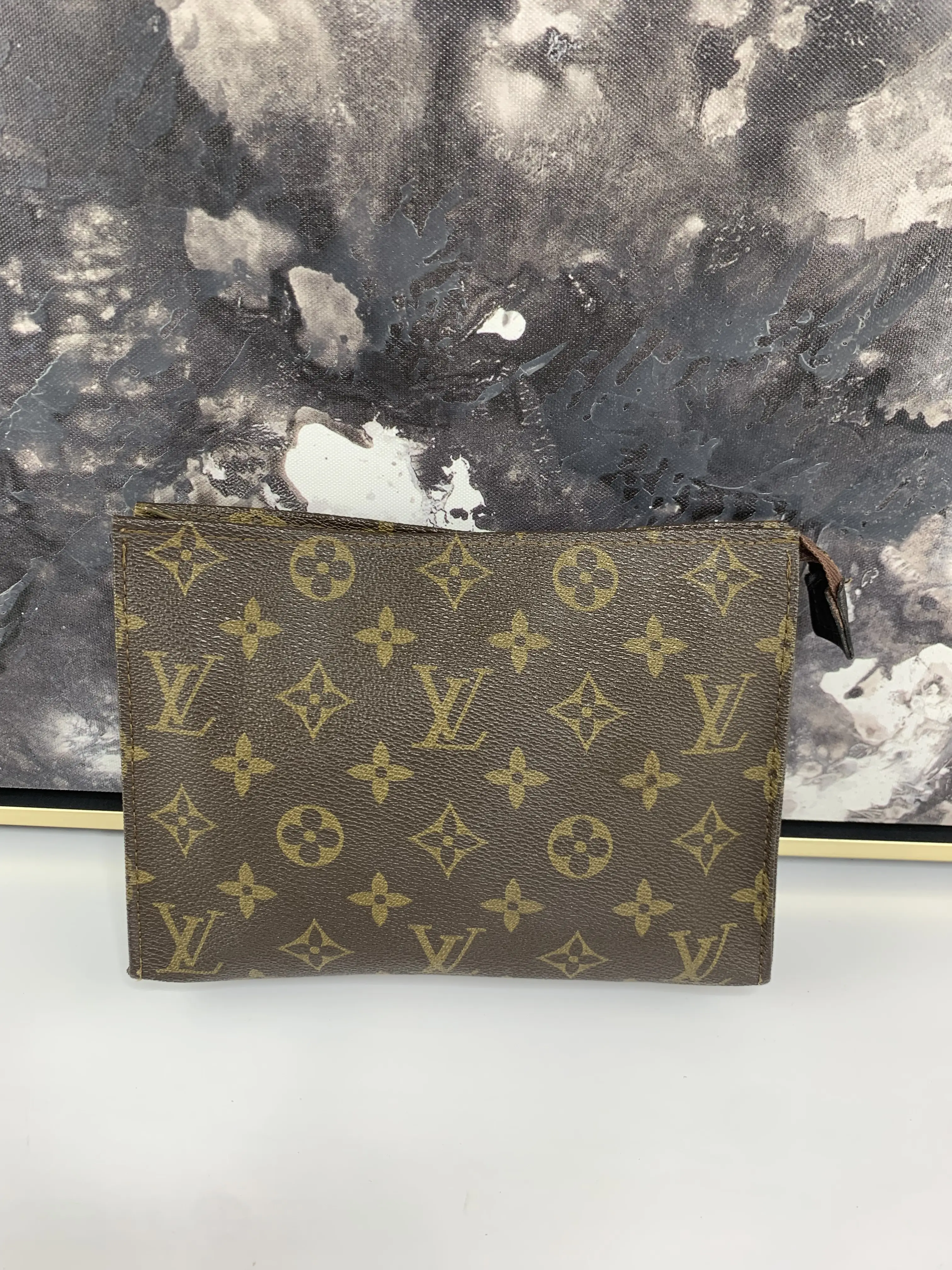 Pre-owned Louis Vuitton canvas Small Leather Goods Toiletry Pouch 19