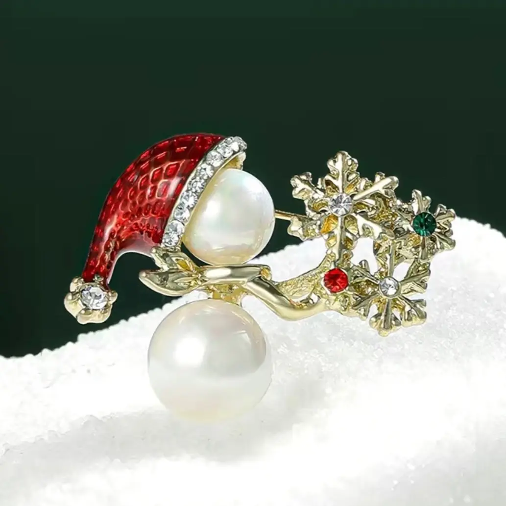 Snowman Brooch, Christmas gift