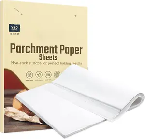 220 count 12x16 In  Paper Sheets,  Pre-cut Non-Stick  Baking Paper for Air Fryer, Oven, Bakeware, Steaming, Cooking Bread, Cupcake, Meat, Cookies