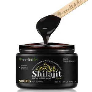 Acentiallabs Shilajit Resin (60g)-Lab-Tested for Purity | Helps Improve Energy & Stamina – Rich in 85+Trace Minerals & Fulvic Acid for Fitness Support | Edible Healthcare Black