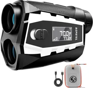 Golf Rangefinder with Slope - 1000 Yards Laser Range Finder with External Side Display, 6X Magnification 0.1s Flag Pole Locking Vibration With  Magnetic ,USB C Rechargeable for  Men gift ,Perfect New Year Gift Idea