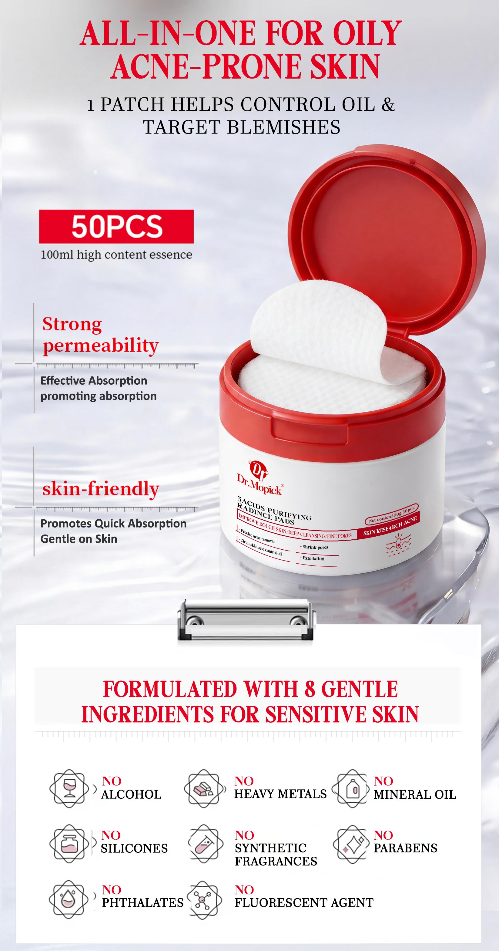 Dr.Mopick Salicylic Acid Face Exfoliating Gel | Deep Clean Pores, Smooth Blemish-Prone Skin
