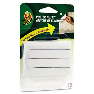 Duck Brand Reusable and Removable Poster Putty for Mounting, 2 Oz, White (1436912) Shurtape Technologies