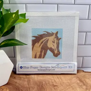 Horse Needlepoint Kit 4x4