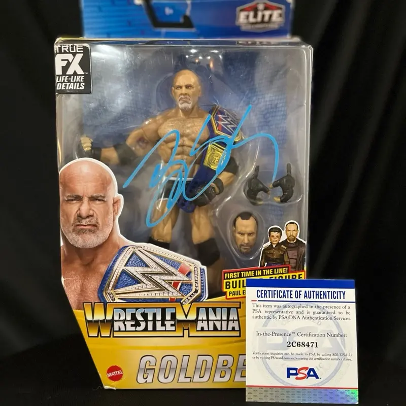 Goldberg Signed WWE Wrestlmania Action Figure