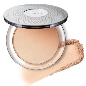 PUR Beauty 4-in-1 Pressed Mineral Foundation SPF 15 with Concealer and Finishing Powder, Medium to Full Coverage Foundation, Mineral Based Powder, Cruelty Free (MP3 color)