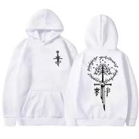 hooded sweatshirt-white
