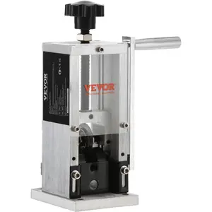VEVOR Manual Wire Stripping Machine, 0.06''-1.18'' Copper Stripper with Hand Crank or Drill Powered, Visible Stripping Depth Reference, Portable Aluminum Frame Wire Peeler for Scrap Copper Recycling