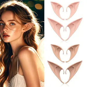 2pc 2026million Halloween elf ears cosplay props Avatar elf ears vampire fangs fairy fake ears